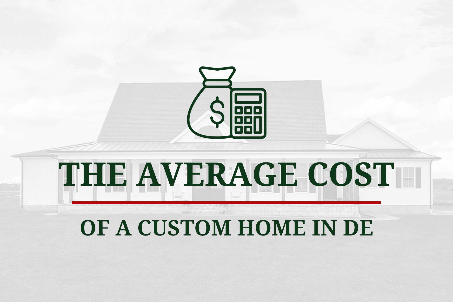 average cost of a custom home in delaware